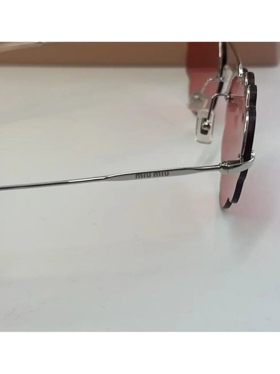 ?- New Authentic MIU MIU MU57U Irregular-Frame Sunglasses main image 7
